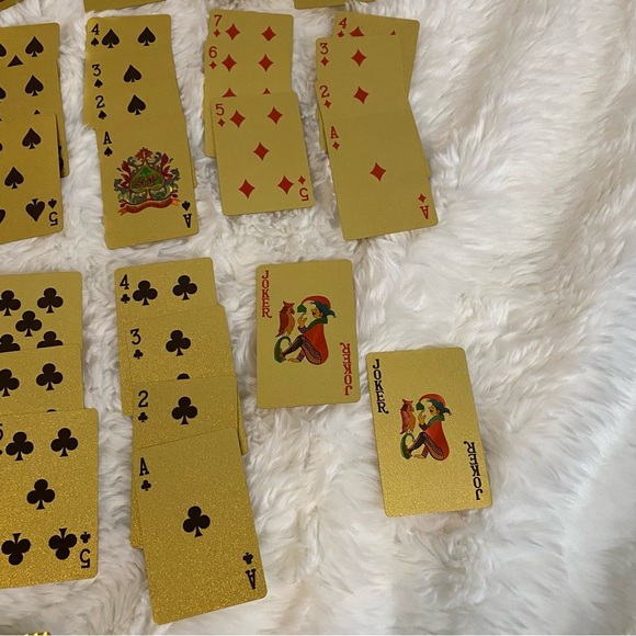 Deck of Playing Cards in Gold Foil Benjamin Franklin - Picture 8 of 11